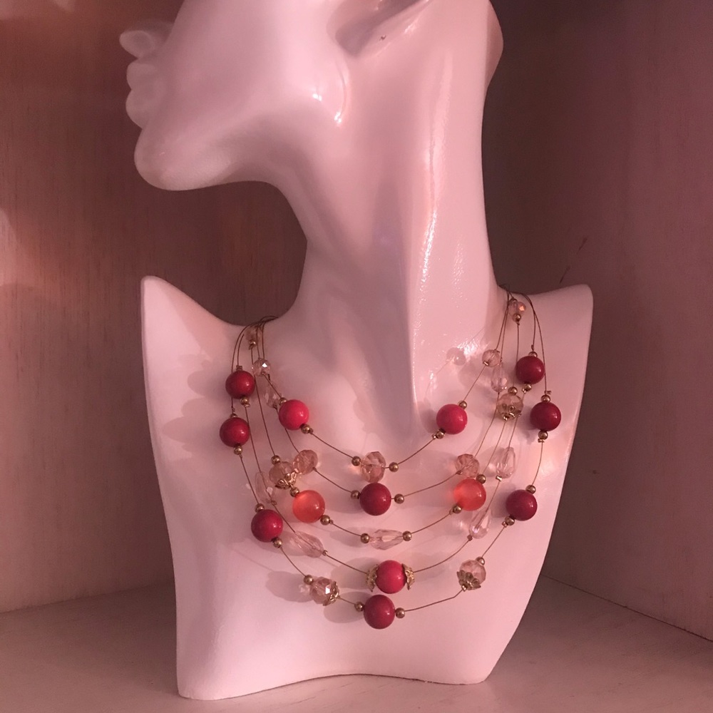 Mixit Original Multi Red Necklace